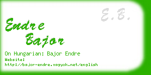 endre bajor business card